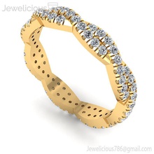 jewelicious-1977-ring mücevher gem nişan düğün elmas yazdırılabilir yüzük Gümüş altın moda güzellik parlak cad karat takı 3d print model - Mito3D