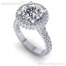 jewelicious-1982-ring jóia gem o engajamento de casamento jóias diamante printable anel prata ouro da forma moda beleza brilhantes cad quilate a anéis 3d print model - Mito3D