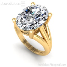 jewelicious-1983-ring mücevher gem nişan düğün elmas yazdırılabilir yüzük Gümüş altın moda güzellik parlak cad karat takı 3d print model - Mito3D