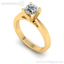 jewelicious-1999-ring mücevher gem nişan düğün elmas yazdırılabilir yüzük Gümüş altın moda güzellik parlak cad karat takı 3d print model - Mito3D