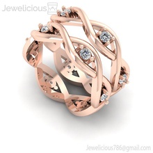 jewelicious-2006-ring mücevher gem nişan düğün elmas yazdırılabilir yüzük Gümüş altın moda güzellik parlak cad karat takı 3d print model - Mito3D