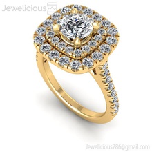 jewelicious-2011-ring mücevher gem nişan düğün elmas yazdırılabilir yüzük Gümüş altın moda güzellik parlak cad karat sterling takı 3d print model - Mito3D