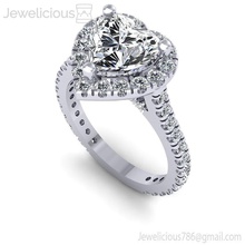 jewelicious-2019-ring mücevher gem nişan düğün elmas yazdırılabilir yüzük Gümüş altın moda güzellik parlak cad karat takı 3d print model - Mito3D