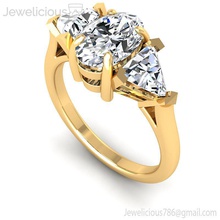 joia 2034 anel jóia gema noivado Casamento jóias diamante imprimível prata ouro moda beleza brilhante cafajeste quilate joalheria argolas 3d print model - Mito3D