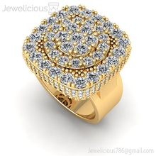 jewelicious 2038 ring elegante diamante anillo oro joya compromiso boda joyería imprimible plata moda belleza brillante canalla quilate anillos 3d print model - Mito3D