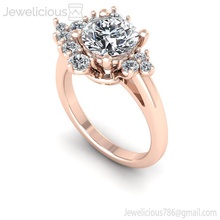 Juwelen 2039 Ring Juwel Engagement Hochzeit Schmuck Diamant druckbar Silber Gold Mode Schönheit brillant cad Karat Ringe 3d print model - Mito3D