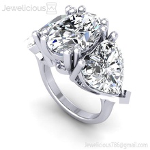 joia 2041 anel jóia gema noivado Casamento jóias diamante imprimível prata ouro moda beleza brilhante cafajeste quilate joalheria argolas 3d print model - Mito3D
