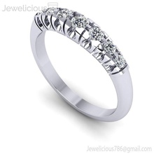 joia 2046 anel jóia gema noivado diamante brilhante prata imprimível moda beleza platina ouro cafajeste quilate argolas joalheria 3d print model - Mito3D