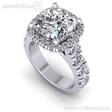 joia 2074 anel jóia gema noivado Casamento jóias diamante imprimível prata ouro moda beleza brilhante cafajeste quilate joalheria brincos 3d print model - Mito3D