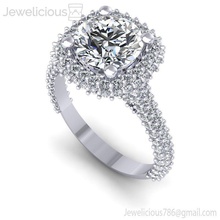 joia 2090 anel jóia gema noivado Casamento jóias diamante imprimível prata ouro moda beleza brilhante cafajeste quilate joalheria argolas 3d print model - Mito3D