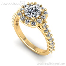 joia 2100 anel jóia gema noivado Casamento jóias diamante imprimível prata ouro moda beleza brilhante cafajeste quilate joalheria argolas 3d print model - Mito3D