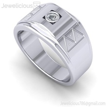 anillo joya 2105 compromiso Boda joyería diamante imprimible plata oro Moda libra esterlina belleza brillante canalla quilate anillos 3d print model - Mito3D