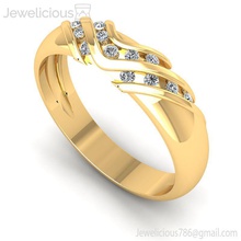 jewelicious 2109 ring diamant mariage bague or bijou gemme engagement bijoux imprimable argent mode beauté brillant goujat carat anneaux 3d print model - Mito3D