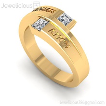 joia 2134 anel jóia gema noivado Casamento jóias diamante imprimível prata ouro moda beleza brilhante cafajeste quilate joalheria 3d print model - Mito3D