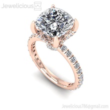 joia 2135 anel jóia gema noivado Casamento jóias diamante imprimível prata ouro moda beleza brilhante cafajeste quilate argolas joalheria 3d print model - Mito3D