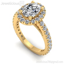 joia 2147 anel jóia gema noivado Casamento jóias diamante imprimível prata ouro moda beleza brilhante cafajeste quilate joalheria brincos 3d print model - Mito3D