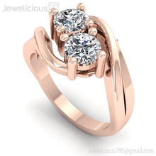 jewelicious 2153 yüzük mücevher nişan düğün elmas yazdırılabilir gümüş altın moda güzellik parlak cad kırat 3d print model - Mito3D