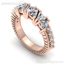 joia 2159 anel jóia gema noivado Casamento jóias diamante imprimível prata ouro moda beleza brilhante cafajeste quilate argolas joalheria 3d print model - Mito3D