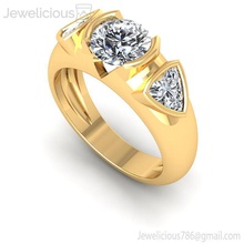 jewelicious 2171 ring diamante compromiso anillo piedras joya boda joyería imprimible plata oro moda belleza brillante canalla quilate anillos 3d print model - Mito3D