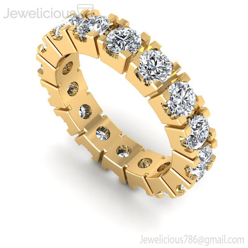jewelicious 2184 yüzük mücevher nişan düğün elmas yazdırılabilir gümüş altın moda güzellik parlak cad kırat 3D print model - Mito3D