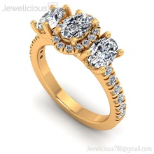gioiello 2194 anello gemma Fidanzamento nozze gioielleria diamante stampabile squillare argento oro moda bellezza brillante cad carati anelli 3d print model - Mito3D