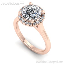 gioiello 2198 anello gemma Fidanzamento nozze gioielleria diamante stampabile squillare argento oro moda bellezza brillante cad carati anelli 3d print model - Mito3D