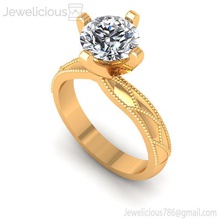 Juwelen 2200 Ring Juwel Engagement Hochzeit Schmuck Diamant druckbar Silber Gold Mode Schönheit brillant cad Karat Ringe 3d print model - Mito3D