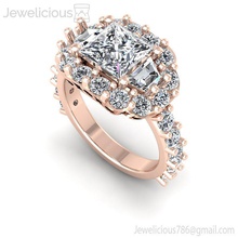Juwelen 2203 Ring Juwel Engagement Hochzeit Schmuck Diamant druckbar Silber Gold Mode Schönheit brillant cad Karat Ringe 3d print model - Mito3D