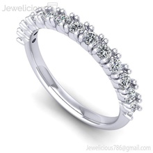 joya 2208 anillo compromiso Boda joyería diamante imprimible plata oro Moda belleza brillante canalla quilate anillos 3d print model - Mito3D