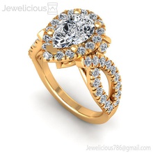 joia 2211 anel jóia gema noivado Casamento jóias diamante imprimível prata ouro moda beleza brilhante cafajeste quilate joalheria argolas 3d print model - Mito3D
