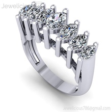 joia 2221 anel jóia gema noivado Casamento jóias diamante imprimível prata ouro moda beleza brilhante cafajeste quilate joalheria argolas 3d print model - Mito3D