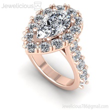 gioiello 2227 anello gemma Fidanzamento nozze gioielleria diamante stampabile squillare argento oro moda bellezza brillante cad carati anelli 3d print model - Mito3D