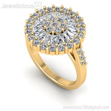 Juwelen 2231 Ring Juwel Engagement Hochzeit Schmuck Diamant druckbar Silber Gold Mode Schönheit brillant cad Karat Ringe 3d print model - Mito3D