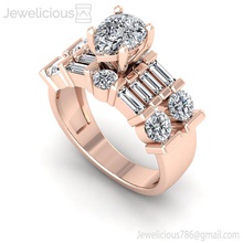 gioiello 2242 anello gemma Fidanzamento nozze gioielleria diamante stampabile squillare argento oro moda bellezza brillante cad carati anelli 3d print model - Mito3D