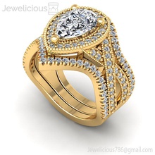 anillo joya 2244 compromiso Boda joyería diamante imprimible plata oro Moda belleza brillante canalla quilate anillos 3d print model - Mito3D