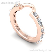 jewelicious-2248-ring rose gold eternity ring diamonds jewel gem engagement wedding jewellery diamond printable silver fashion beauty brilliant cad carat jewelry rings 3d print model - Mito3D