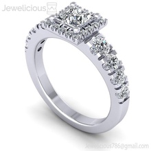 Juwelen 2251 Ring Juwel Engagement Hochzeit Schmuck Diamant druckbar Silber Gold Mode Schönheit brillant cad Karat Ringe 3d print model - Mito3D