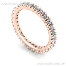 joya 2252 anillo joyería oro imprimible plata platino brillante diamante libra esterlina Moda belleza compromiso canalla quilate anillos 3d print model - Mito3D