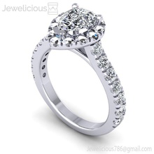 joia 2254 anel jóia gema noivado Casamento jóias diamante imprimível prata ouro moda beleza brilhante cafajeste quilate joalheria argolas 3d print model - Mito3D