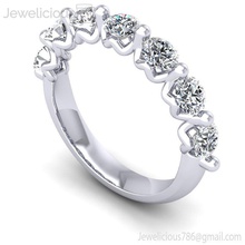 gioiello 2255 anello gemma Fidanzamento nozze gioielleria diamante stampabile squillare argento oro moda bellezza brillante cad carati anelli 3d print model - Mito3D