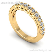jewelicious 2268 ring diamant ewigkeit band gold juwel engagement hochzeit schmuck druckbar silber mode schönheit brillant cad karat ringe 3d print model - Mito3D