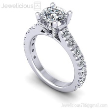 jewelicious 2269 ring diamante compromiso anillo oro joya boda joyería imprimible plata moda belleza brillante canalla quilate anillos 3d print model - Mito3D