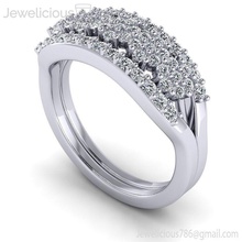 gioiello 2286 anello gemma Fidanzamento nozze gioielleria diamante stampabile squillare argento oro moda bellezza brillante cad carati anelli 3d print model - Mito3D