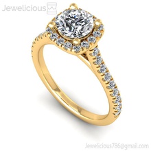 Juwelen 2294 Ring Juwel Engagement Hochzeit Schmuck Diamant druckbar Silber Gold Mode Schönheit brillant cad Karat Ringe 3d print model - Mito3D