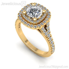 joia 2295 anel jóia gema noivado Casamento jóias diamante imprimível prata ouro moda beleza brilhante cafajeste quilate joalheria argolas 3d print model - Mito3D