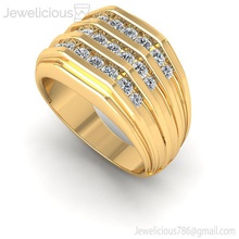 jewelicious-716-ring jewel jewelry gold silver diamond printable ring jewellery wedding gem brilliant fashion beauty rings 3d print model - Mito3D