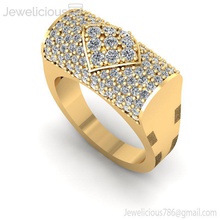 jewelicious-806-ring jewelry gem luxury precious shining carat platinum printable brilliant jewel diamond ring fashion finger silver gold rings 3d print model - Mito3D