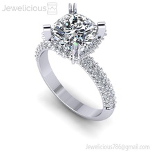 jewelicious-818-ring la joyería el platino gem precioso de oro lujo brillante carat anillo diamante imprimible moda y belleza sterling plata dedo los anillos 3d print model - Mito3D