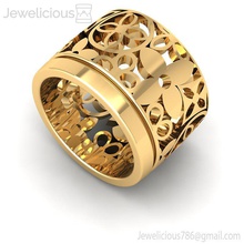 joia 819 anel jóia joalheria ouro prata imprimível jóias noivado Casamento esterlina moda diamante beleza impressão platina brilhante branco argolas 3d print model - Mito3D