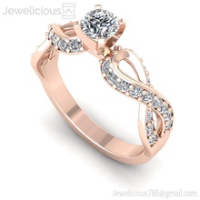 jewelicious-940-ring joya la joyería de oro plata anillo el diamante imprimible boda gem precioso brillante platino carat cad moda los anillos 3d print model - Mito3D